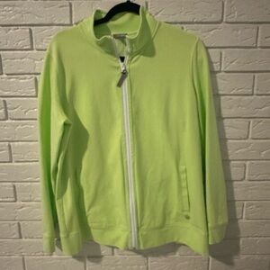 Talbots Full Zip Light Green Jacket